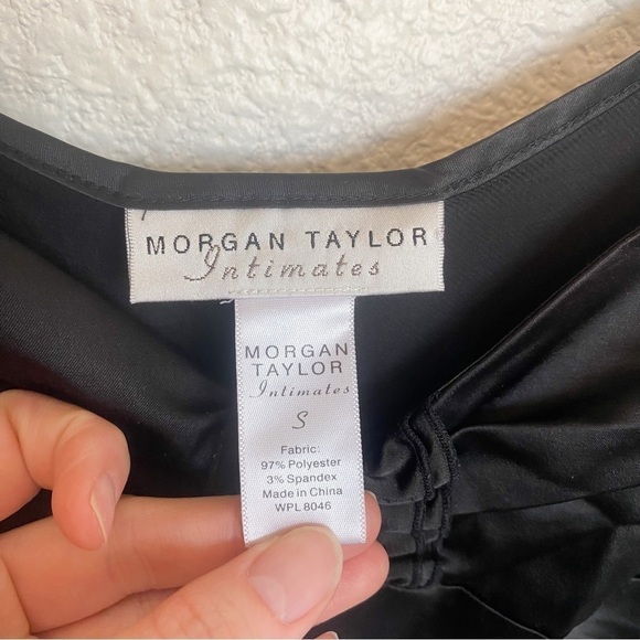 Vintage Morgan Taylor Small Slip Dress Nightgown Lingerie Black - Picture 3 of 16